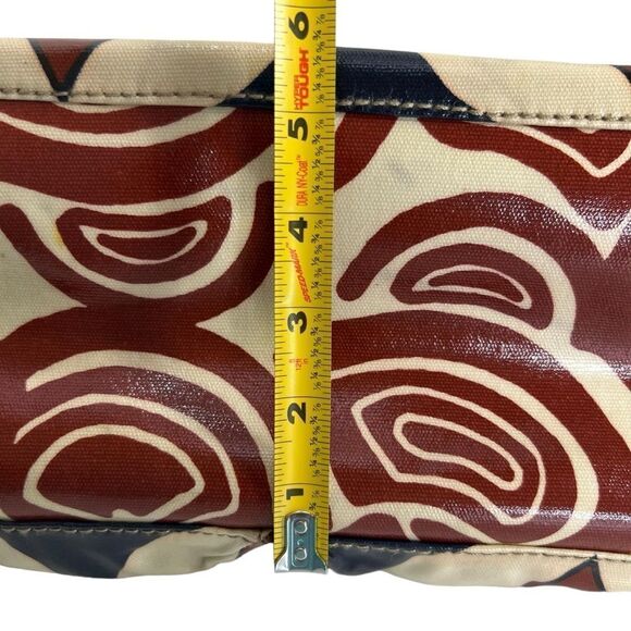 Fossil Vintage Key-Per Waxed Cotton Weekender Baby Bag Abstract Retro Print - Picture 13 of 16